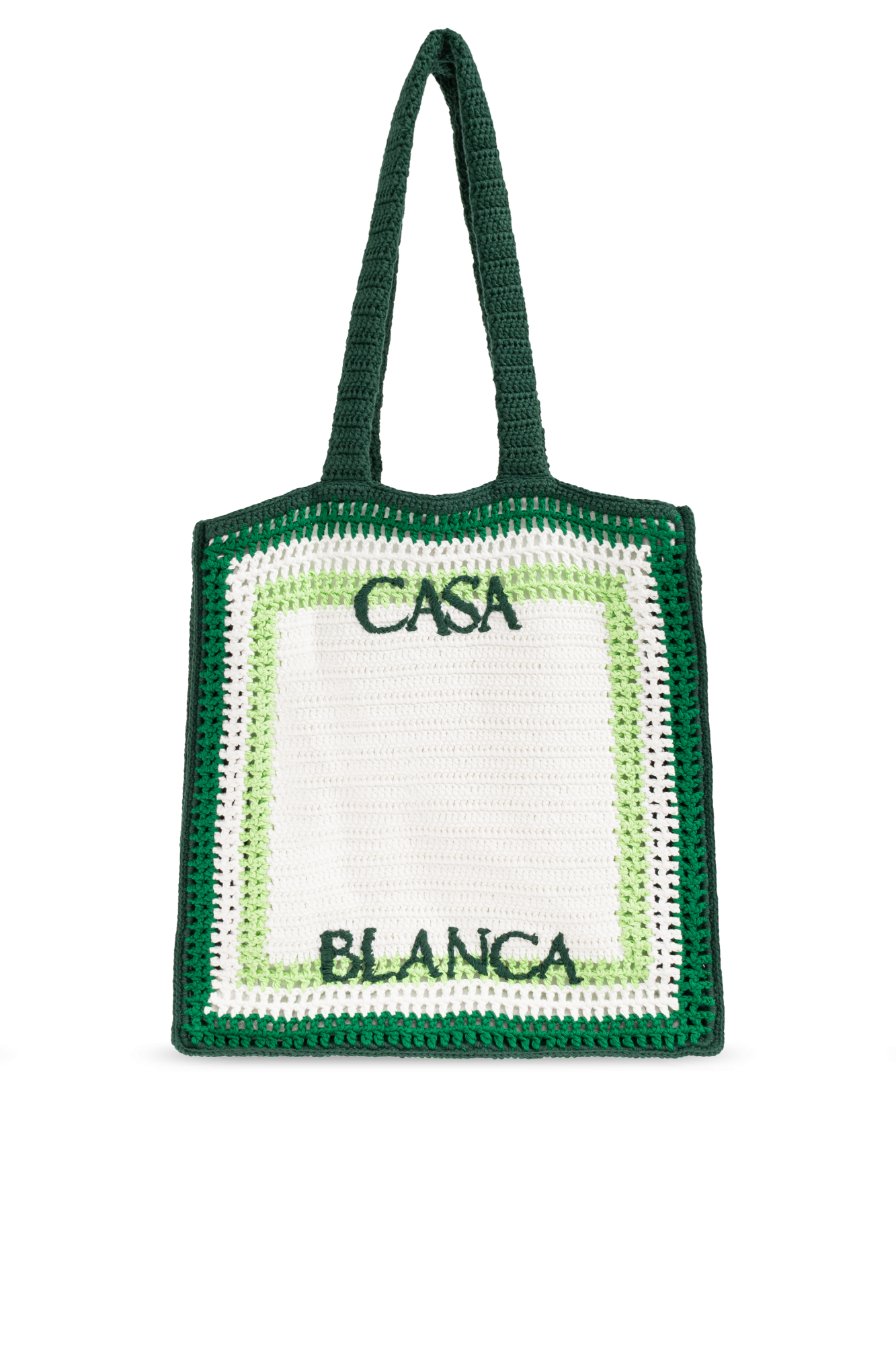 Cream Crocheted bag with logo Casablanca - Vitkac GB